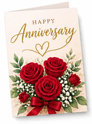 Anniversary greeting card