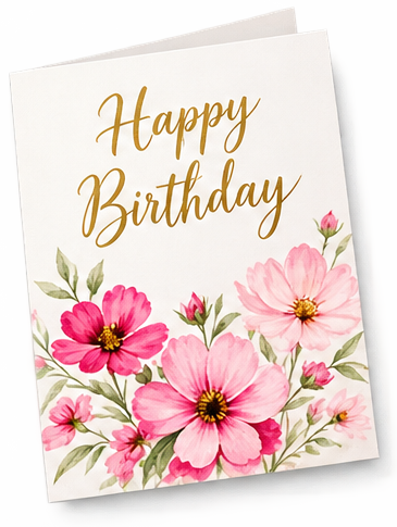 Birthday greeting card