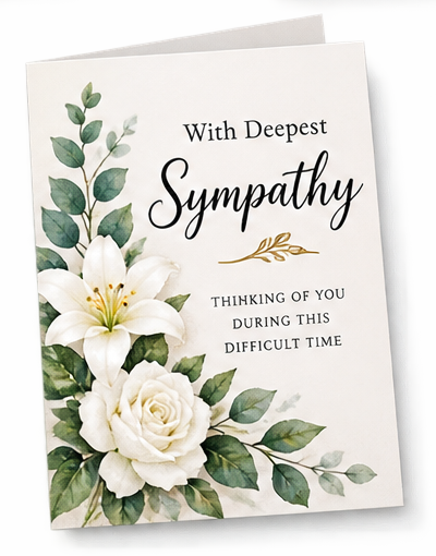 Sympathy greeting card