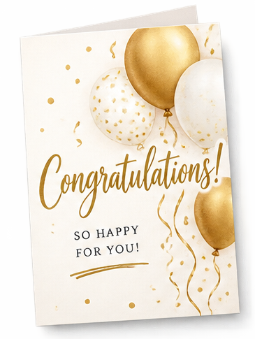 Congratulations greeting card